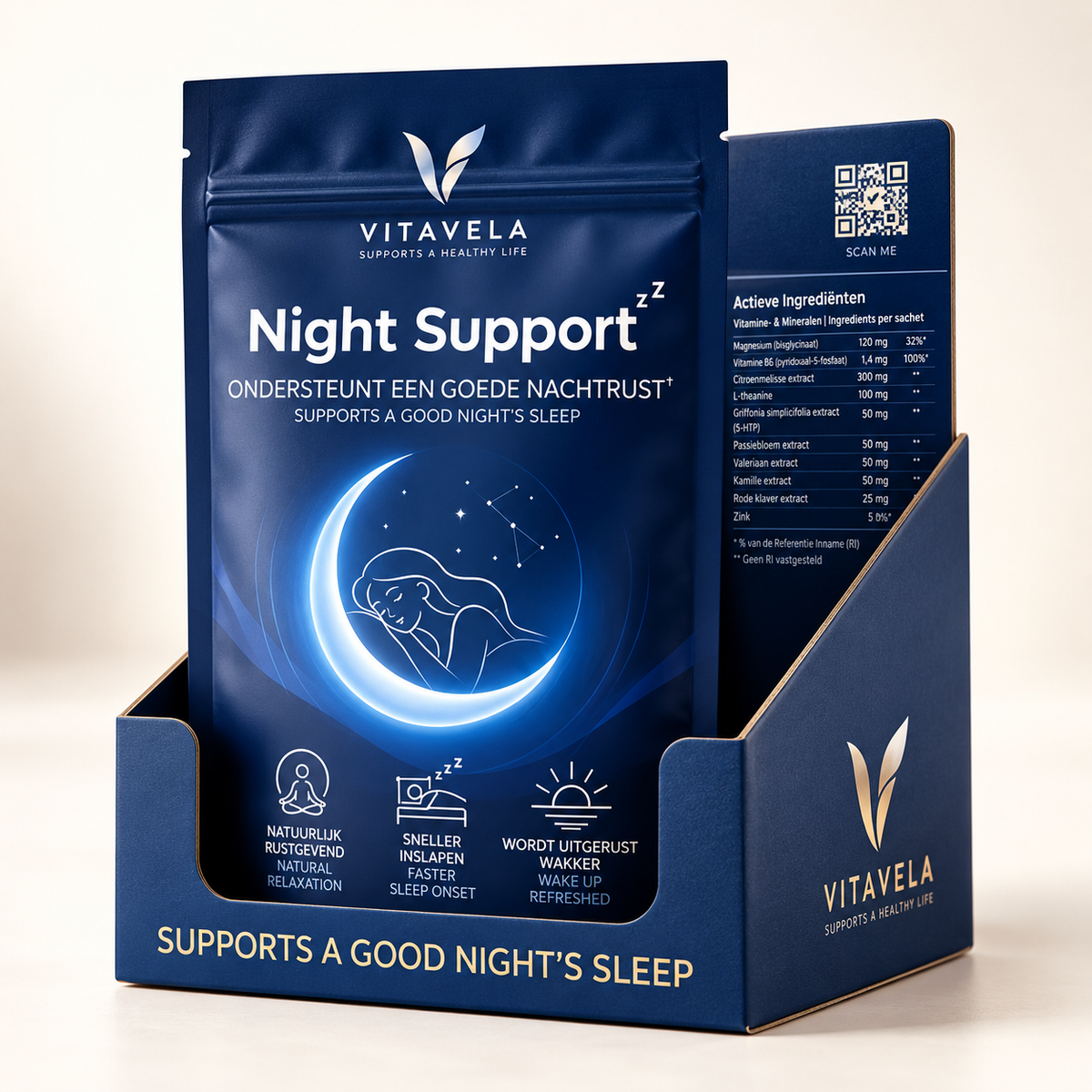 Night Support – magnesium, vitamine B6 &amp; citroenmelisse